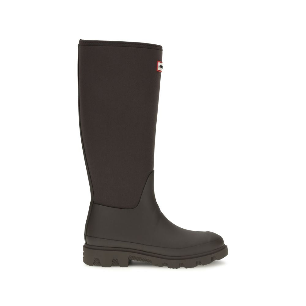 Hunter Brown Rubber Rain Boots