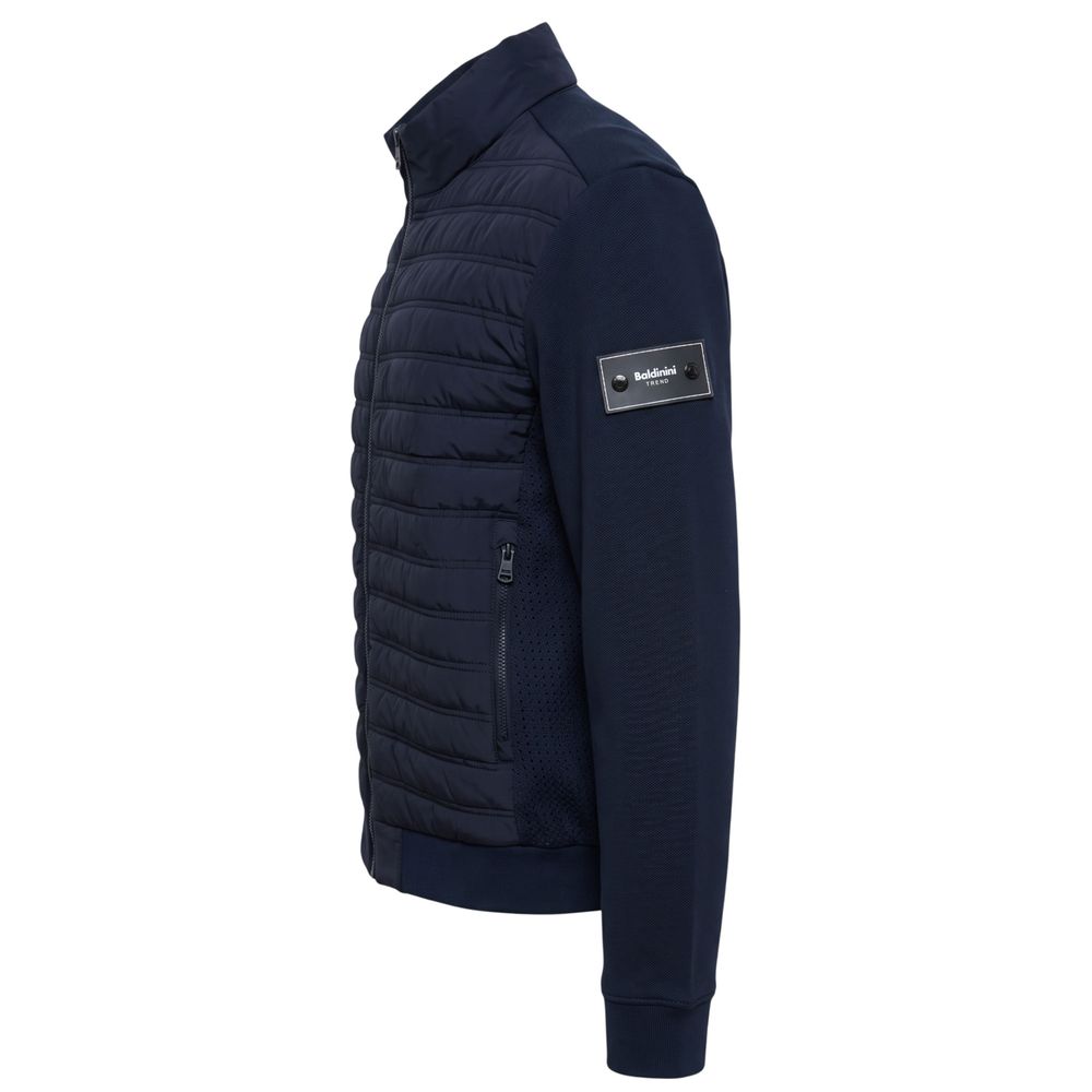 Baldinini Trend Blue Polyester Men Jacket