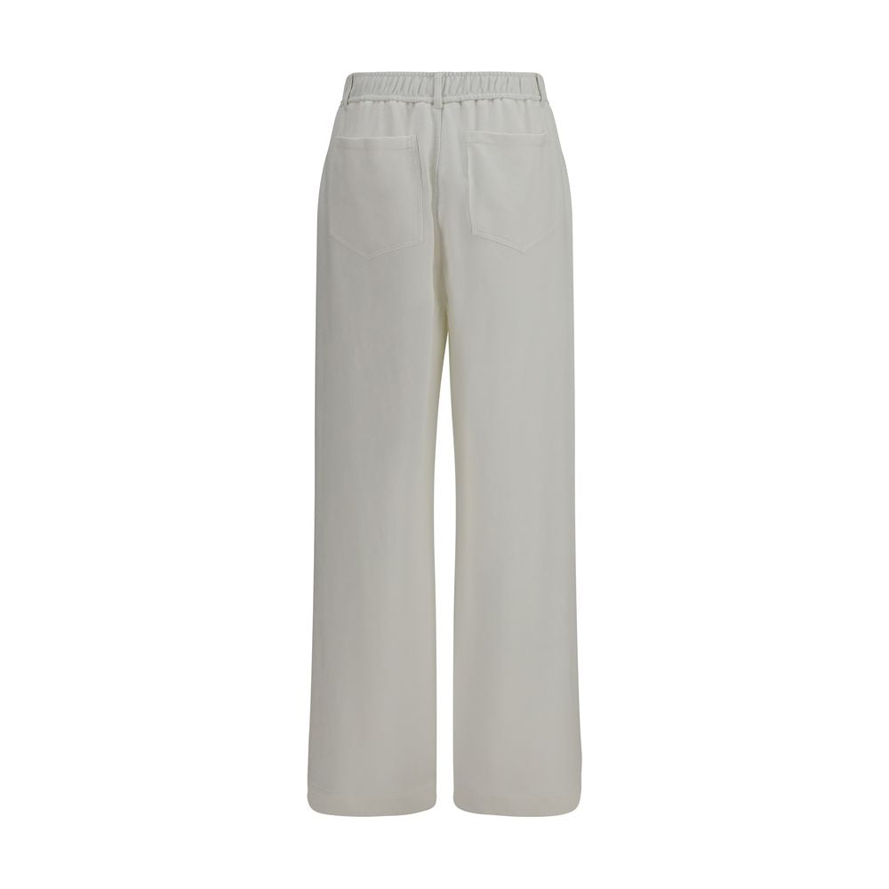 Brunello Cucinelli White Cotton Athletic Pants