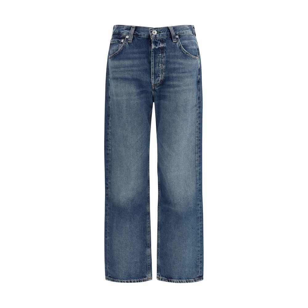 Citizens of Humanity Blue Organic Cotton Straight-Leg Jeans