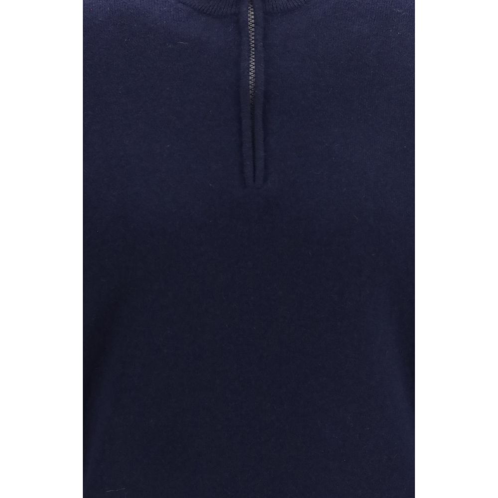 Brunello Cucinelli Blue Cashmere Sweater