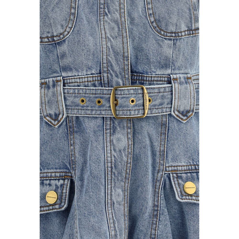 Zimmermann Blue Cotton Casual Dress