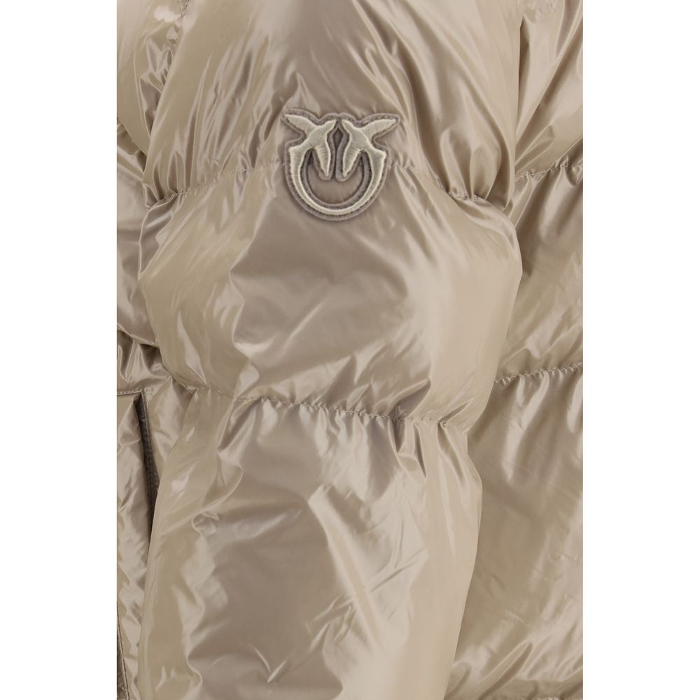 PINKO Beige Polyamide Full-Length Jacket