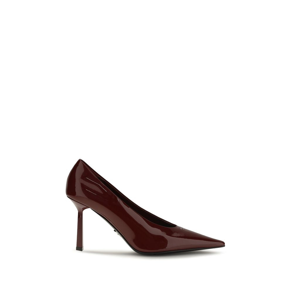 Prada Bordeaux Goatskin High Heel Pumps