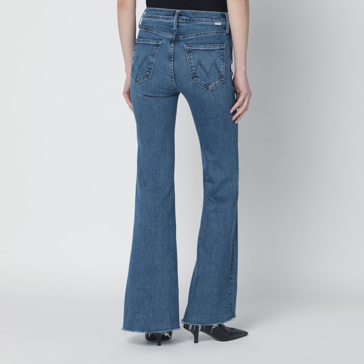 Mother Mother Doozy Sneak Fray flared jeans