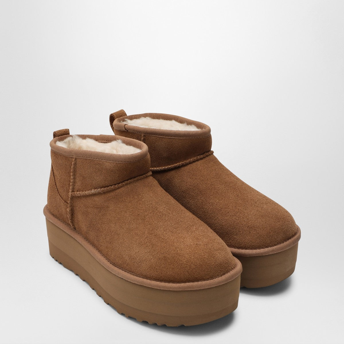 Ugg UGG Classic Ultra Mini platform ankle boots in chestnut