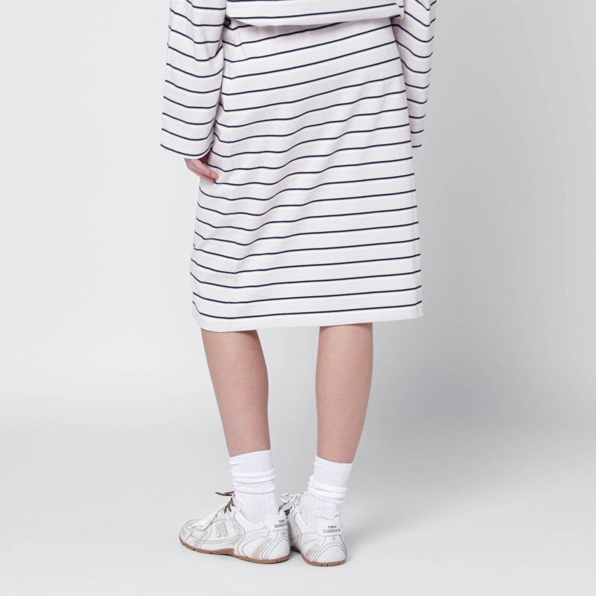 ROTATE Birger Christensen ROTATE Birger Christensen Pink skirt with floral embroidery