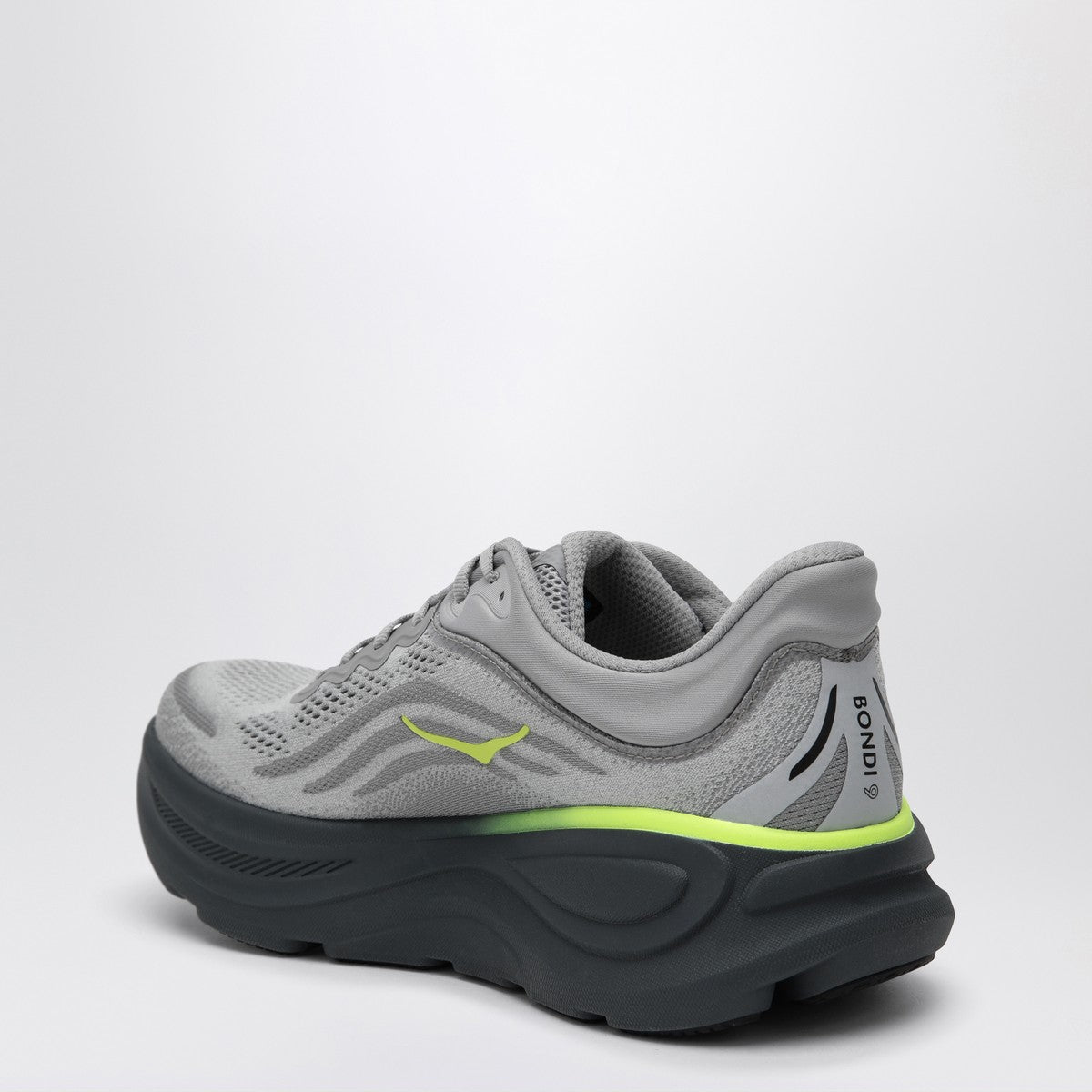 Hoka One One Bondi 9 sneakers in Sturdust/Outer Orbit