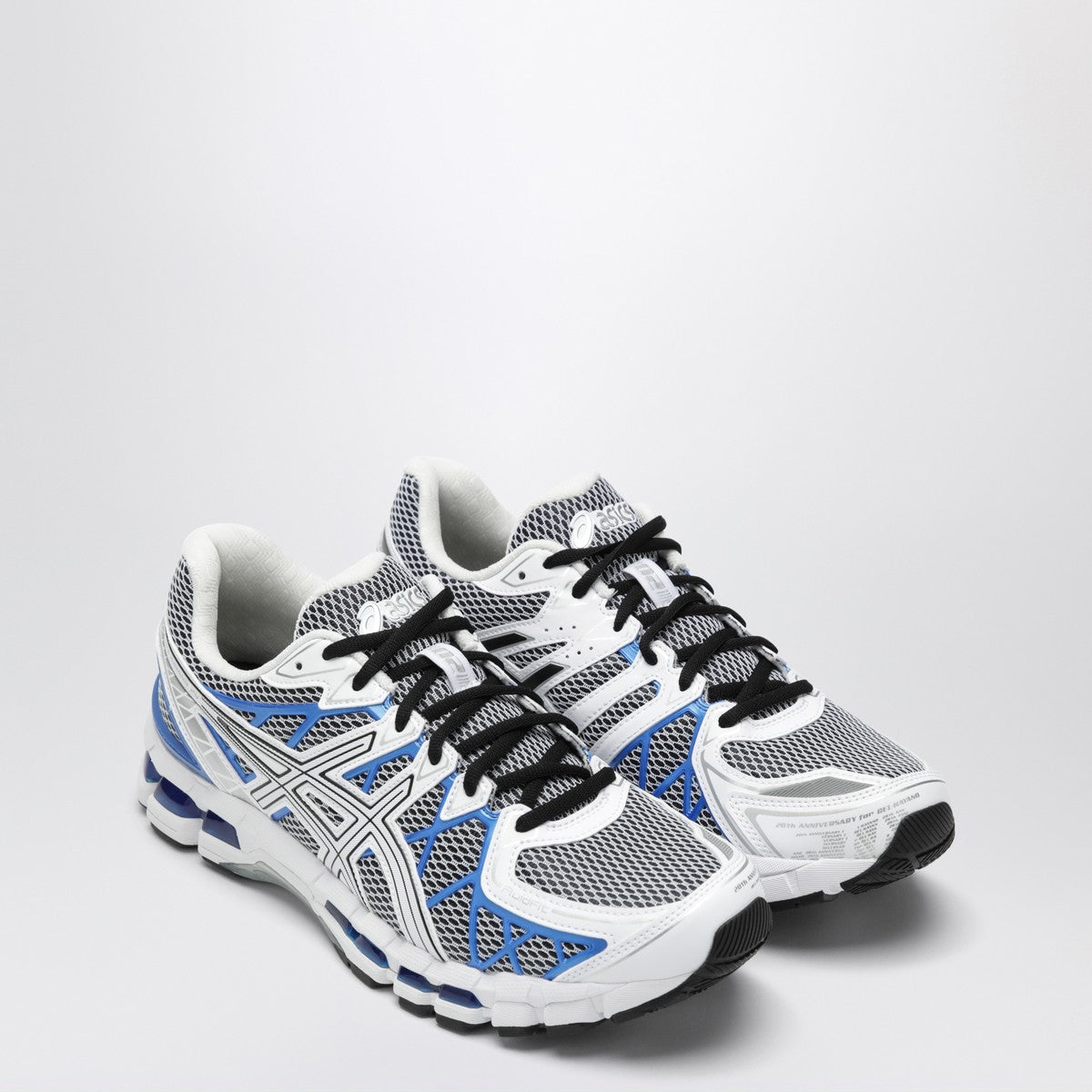 ASICS Gel-Kayano 20 sneakers in White/Illusion Blue