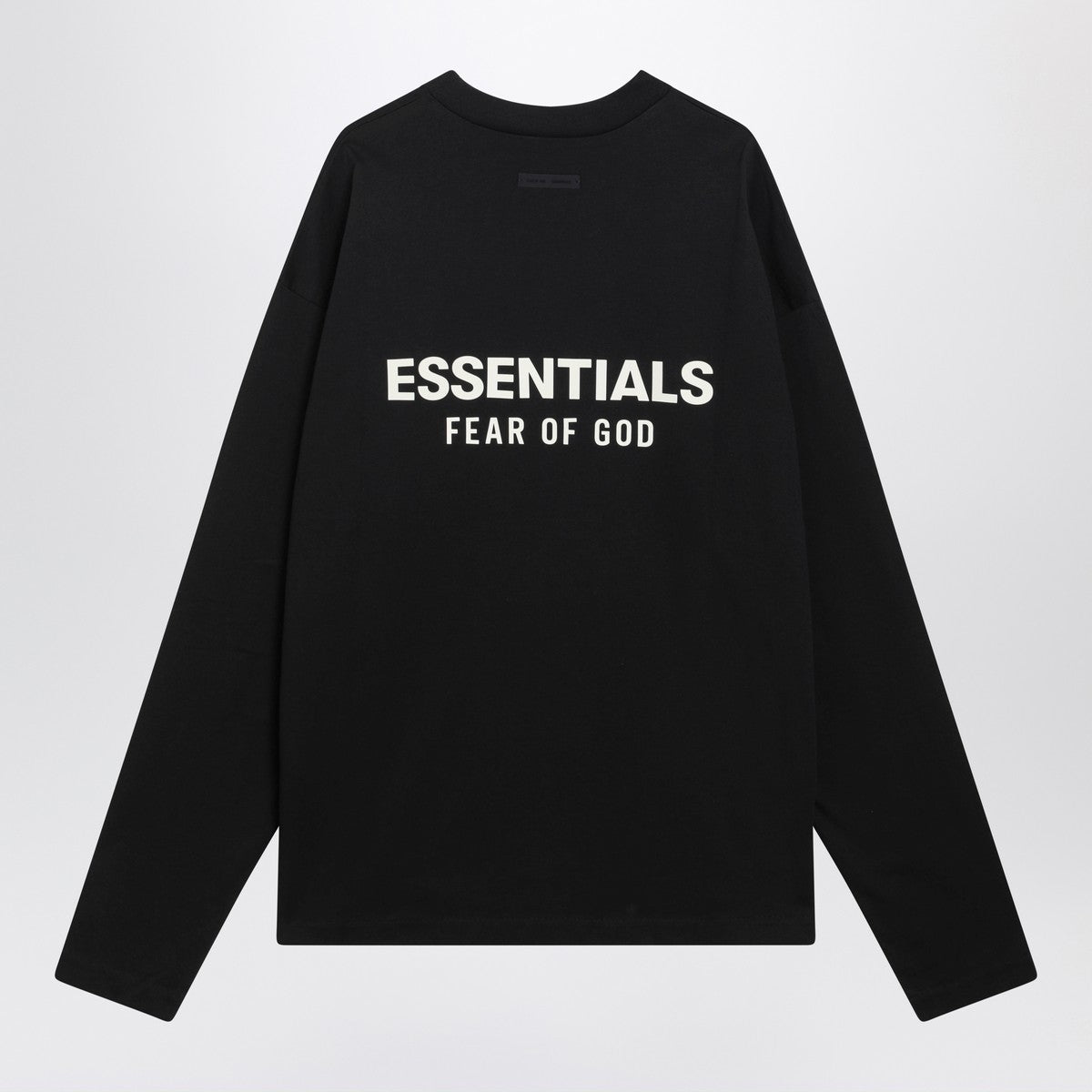 Fear of God Essentials Fear of God Essentials Black long-sleeve T-shirt with logo print