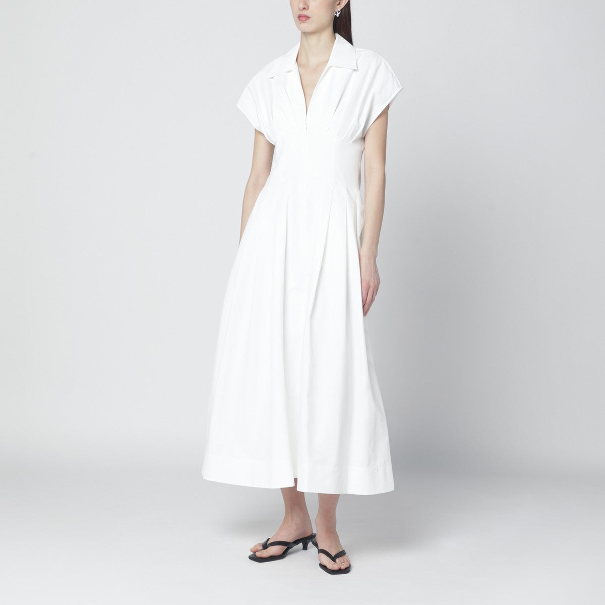 SIMKHAI SIMKHAI Farlow white midi dress