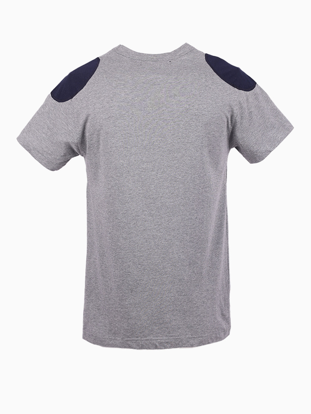 Squadra Navale Grey/Blue Cotton Casual Men’s T-Shirt Back View
