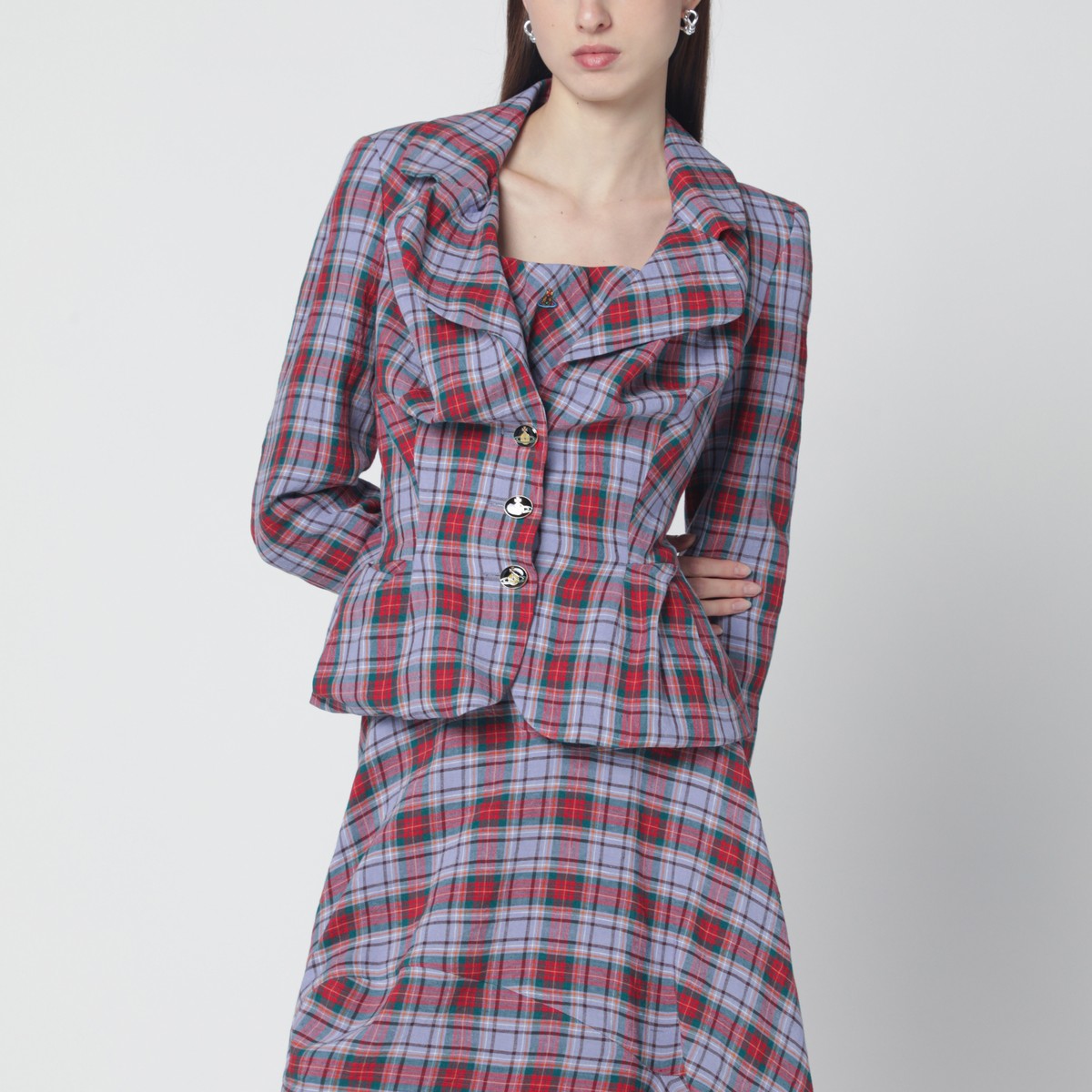 Vivienne Westwood Vivienne Westwood Drunken jacket with tartan pattern