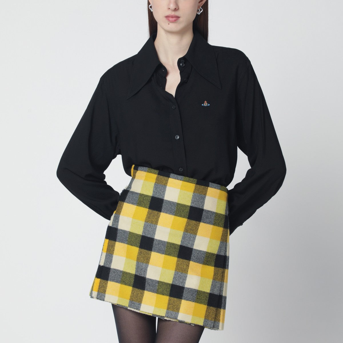 Vivienne Westwood Vivienne Westwood Black shirt with oversized collar