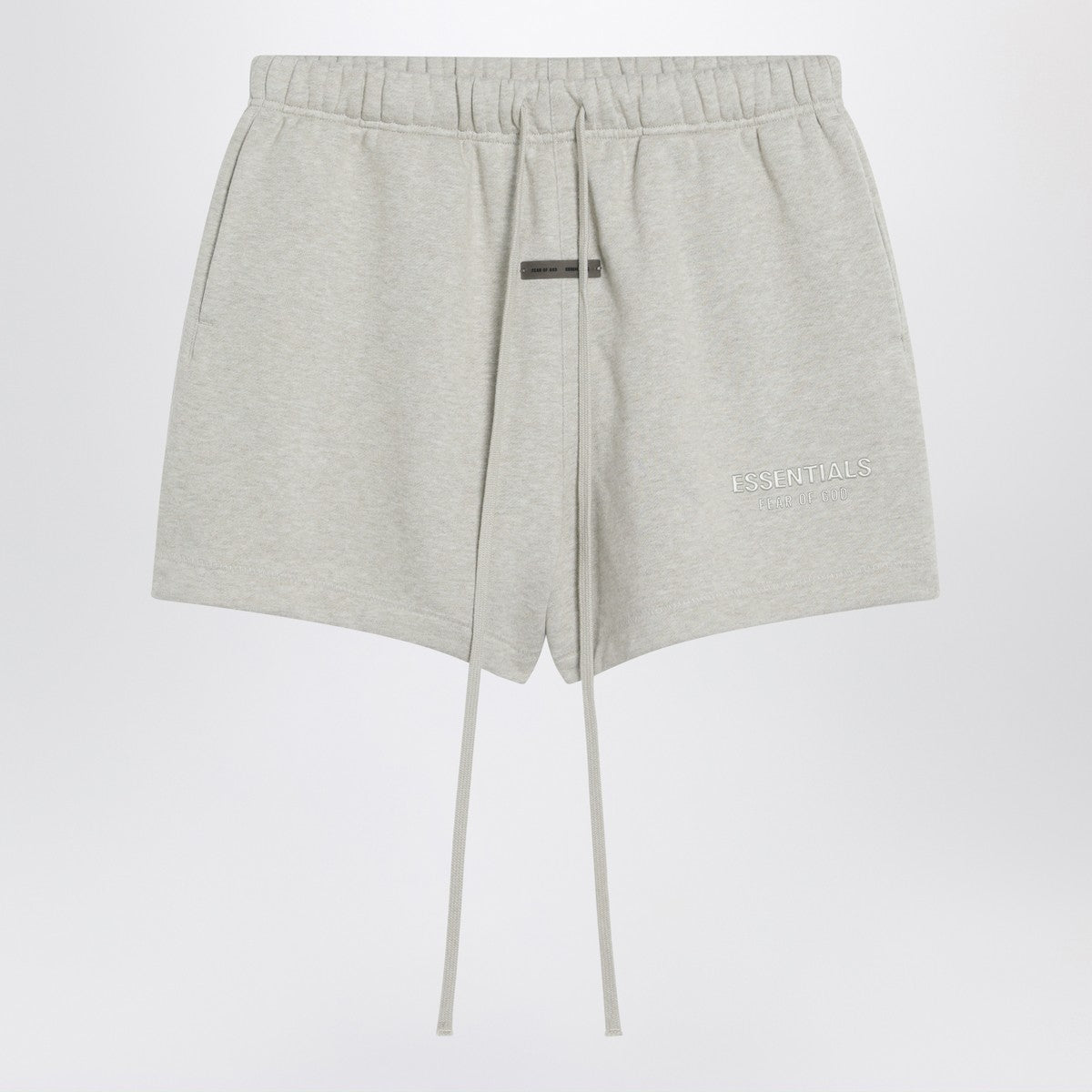 Fear of God Essentials Fear of God Essentials Greige cotton-blend shorts