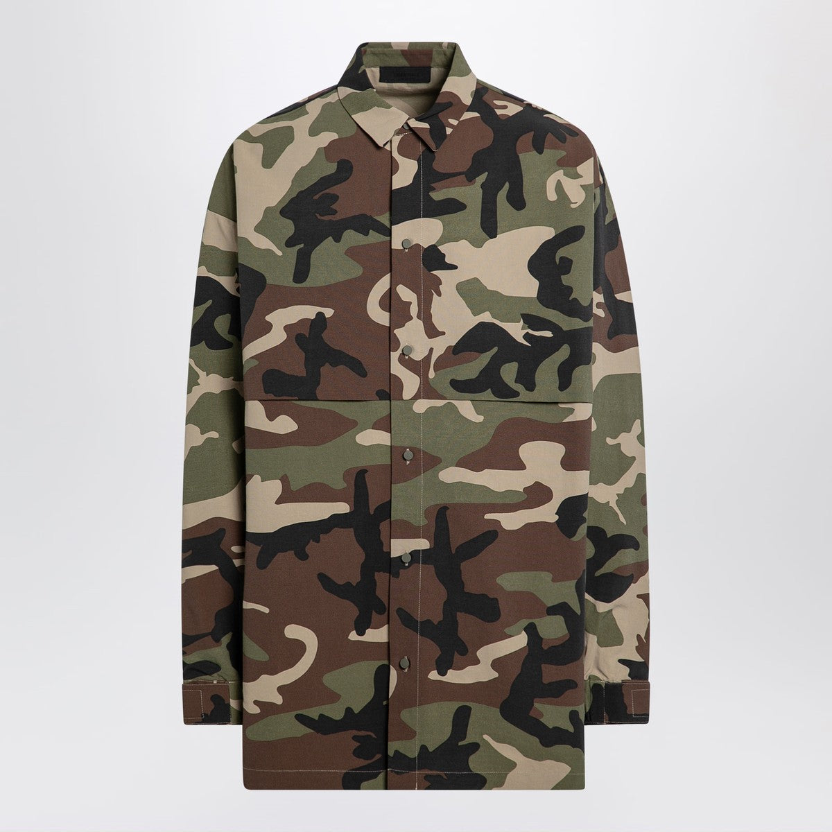 Fear of God Essentials Fear of God Essentials Camouflage recycled nylon blend shirt