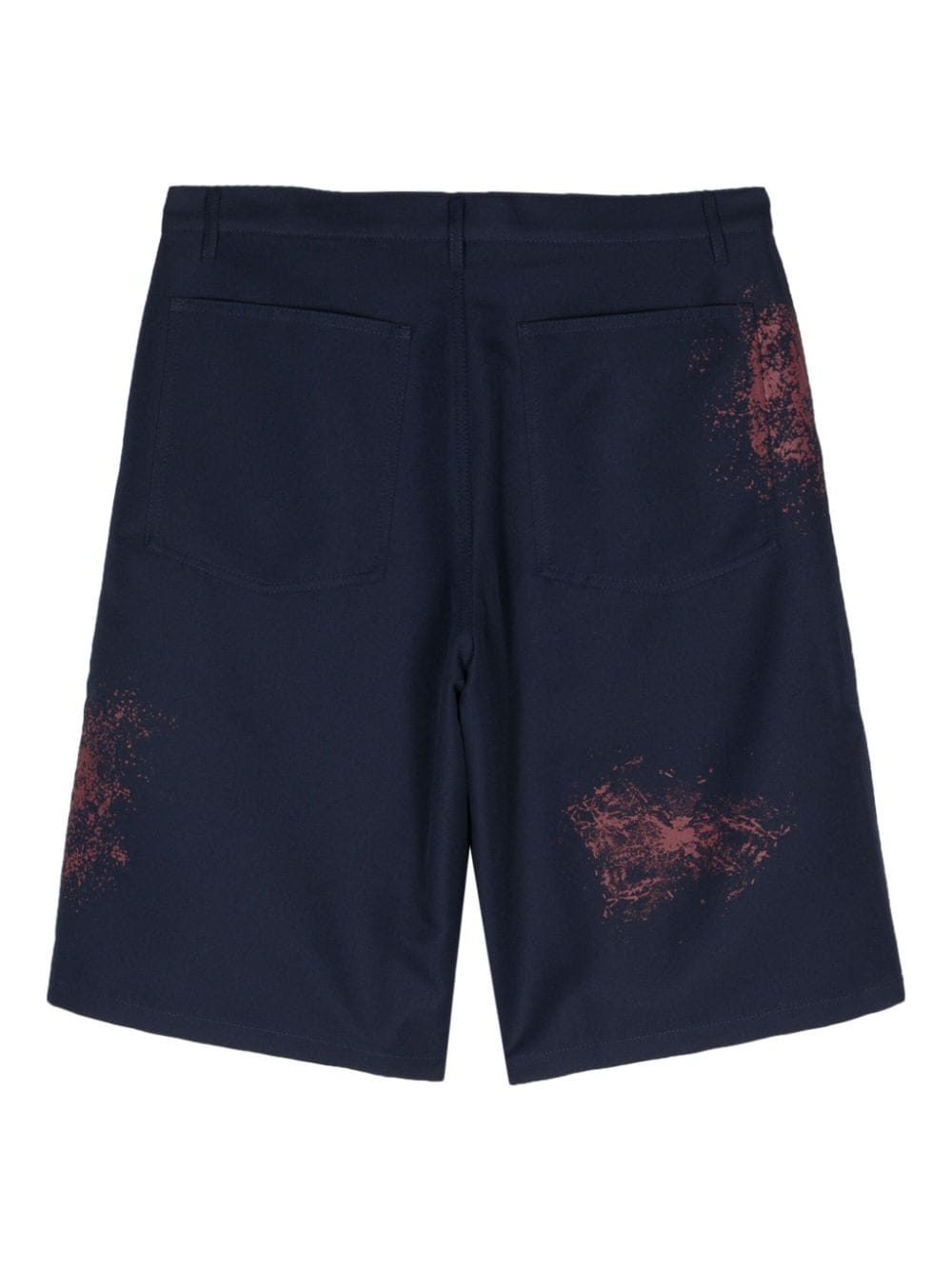 Comme Des Garcons Comme Des Garcons Paint splatter-detail shorts