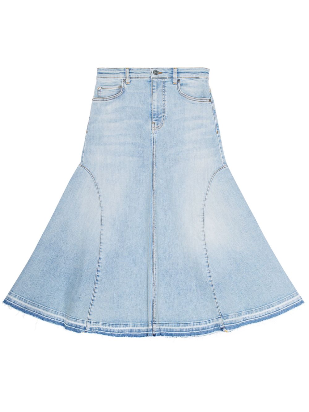 Ganni Ganni Flared denim skirt