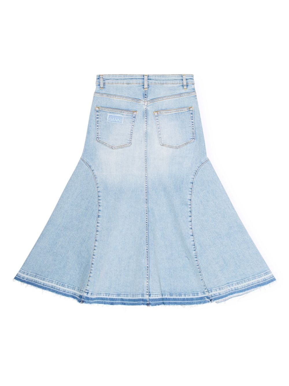 Ganni Ganni Flared denim skirt