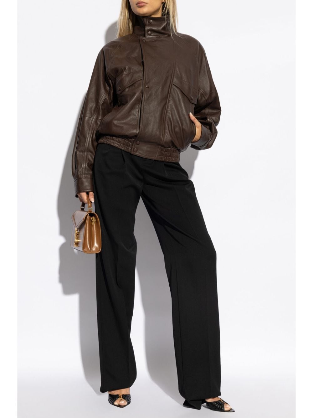 Saint Laurent Saint Laurent grain de poudre wool trousers
