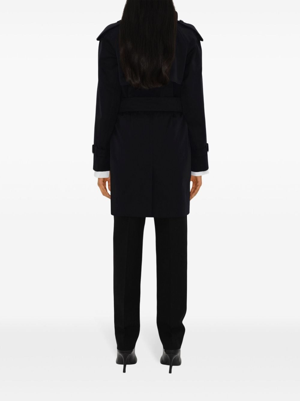 معطف بربري ذو ياقة قابلة للفصل