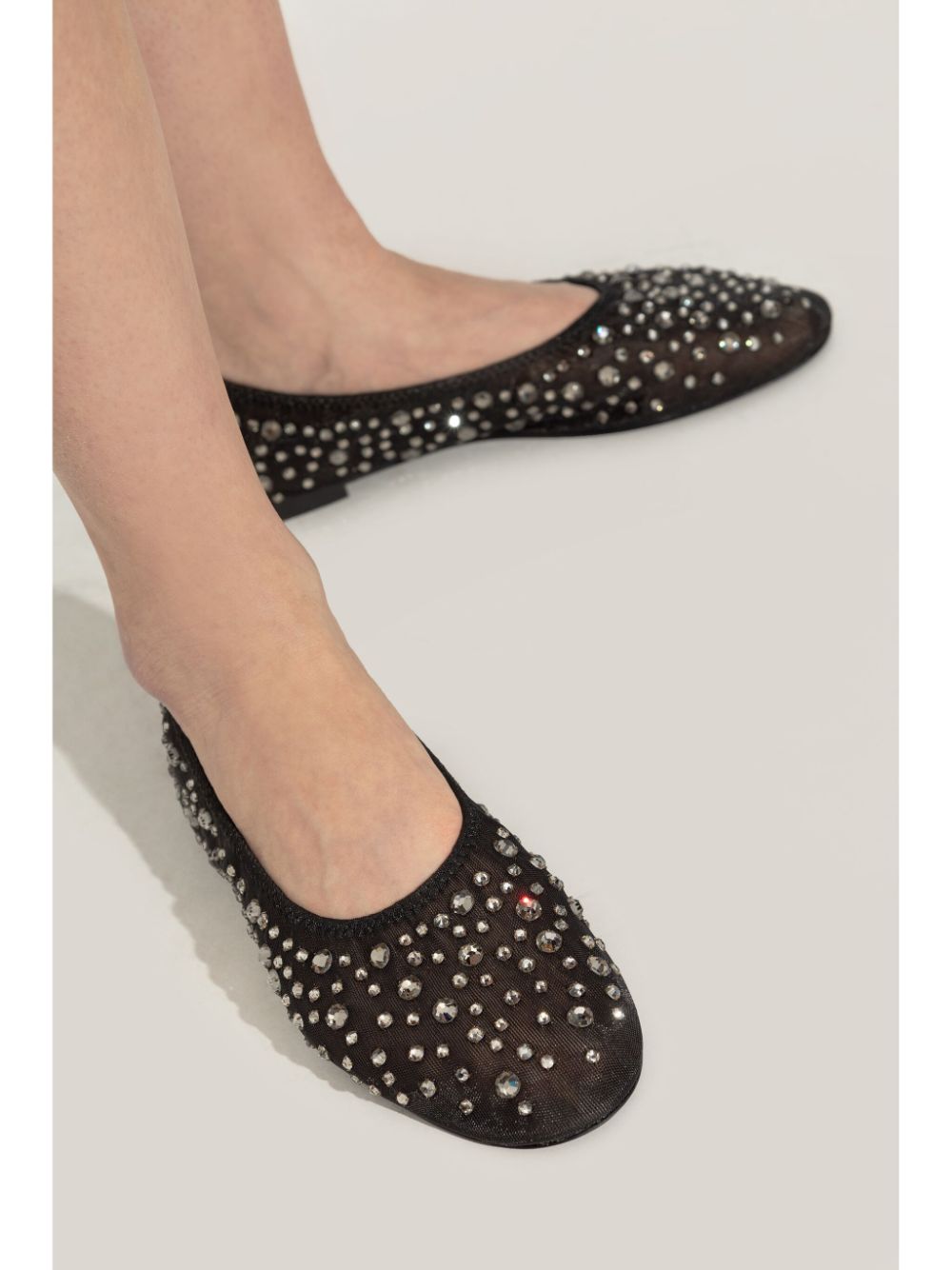 Tory Burch crystal embellished ballerina shoes