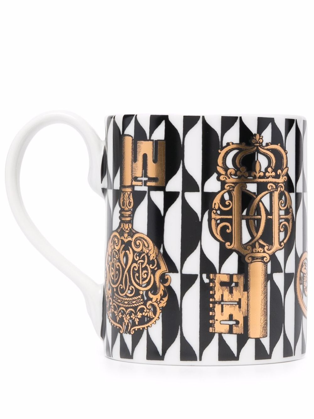 Fornasetti Fornasetti Mug Keys and Diamonds