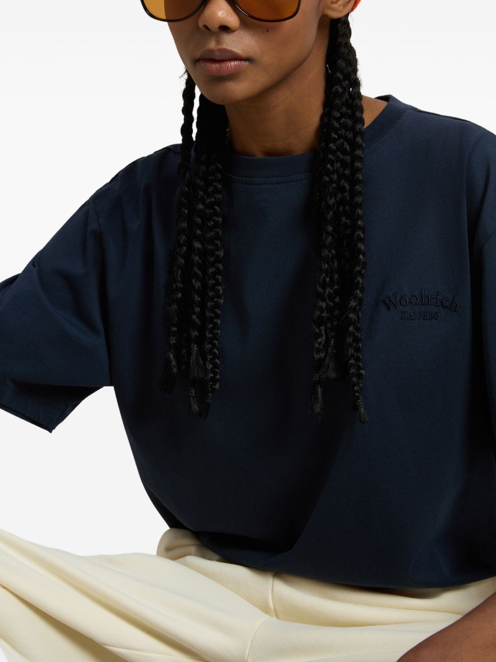 Woolrich Woolrich Pure Pima Cotton T-Shirt with Logo