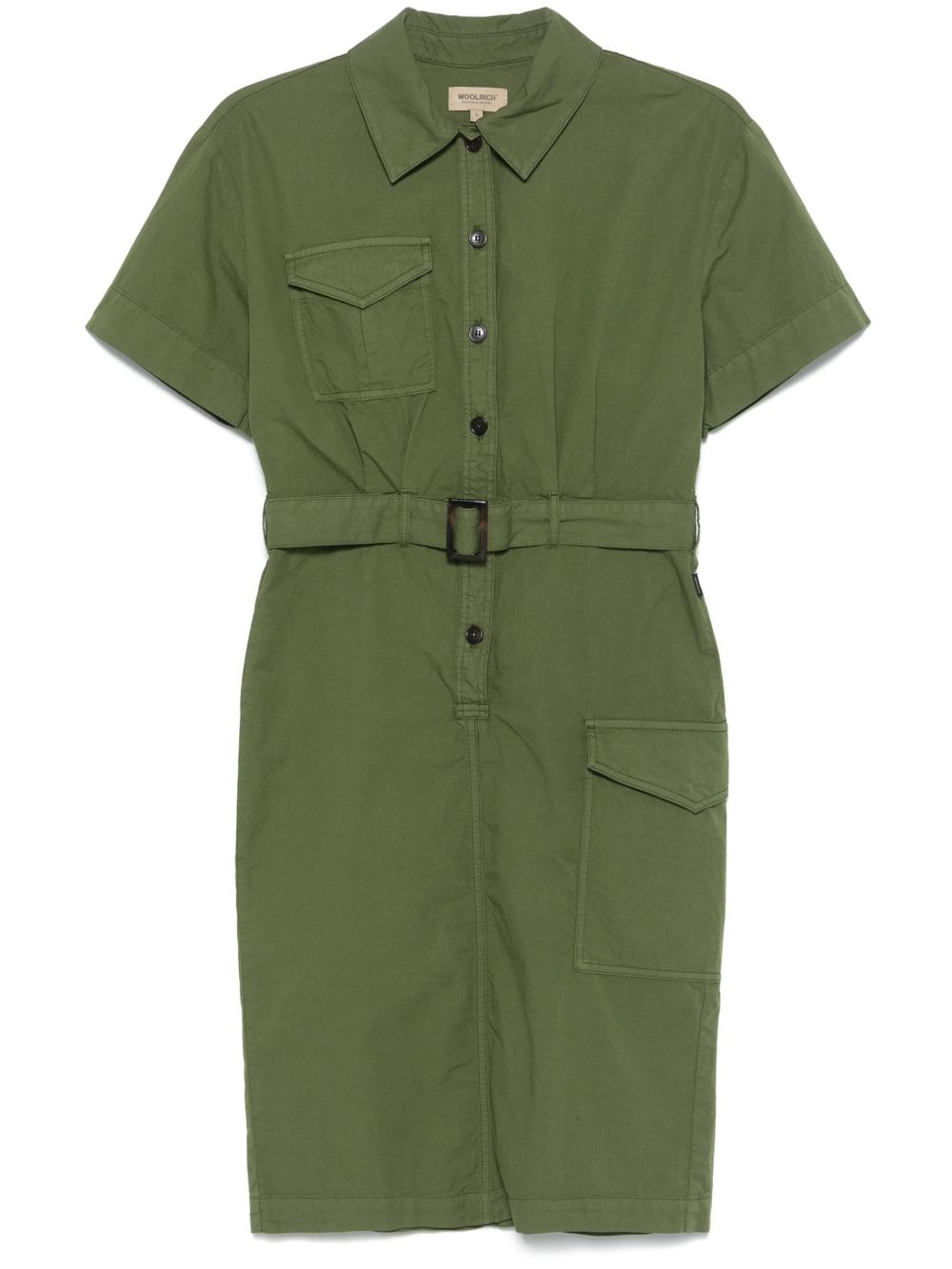 Woolrich Woolrich belted waist shirt dress
