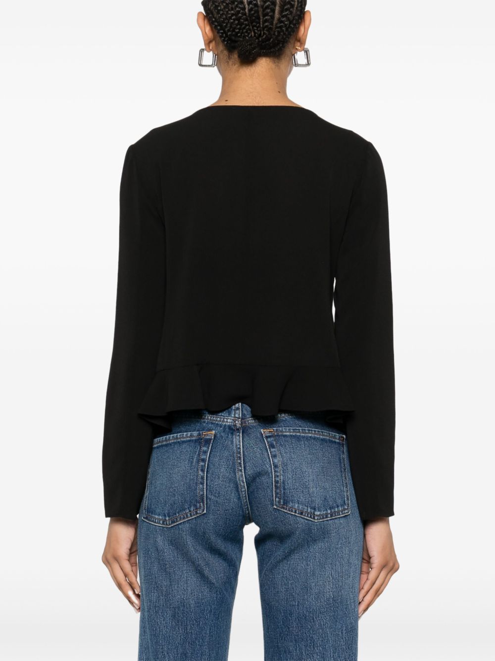 سترة قميص بكشكشة انسيابية من إمبوريو أرماني