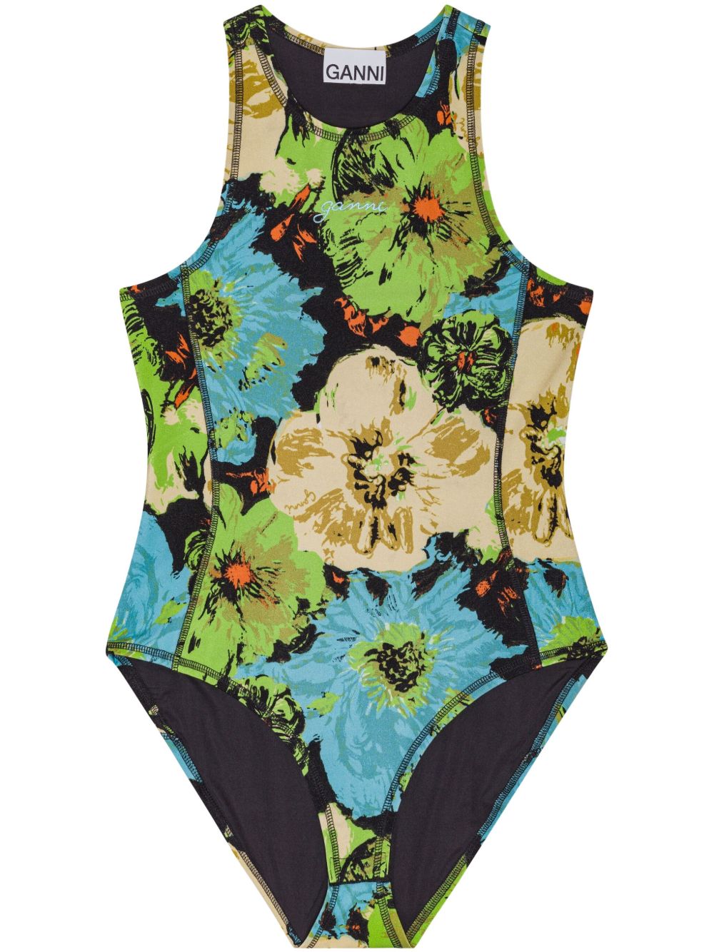 Ganni Ganni floral-print Bodysuit