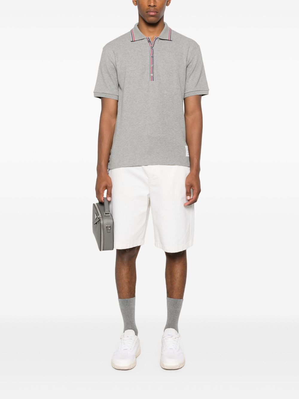 Thom Browne Thom Browne T-shirts and Polos Light Grey