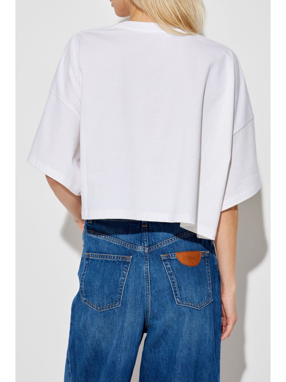 Chloé Chloé Logo-print crop top
