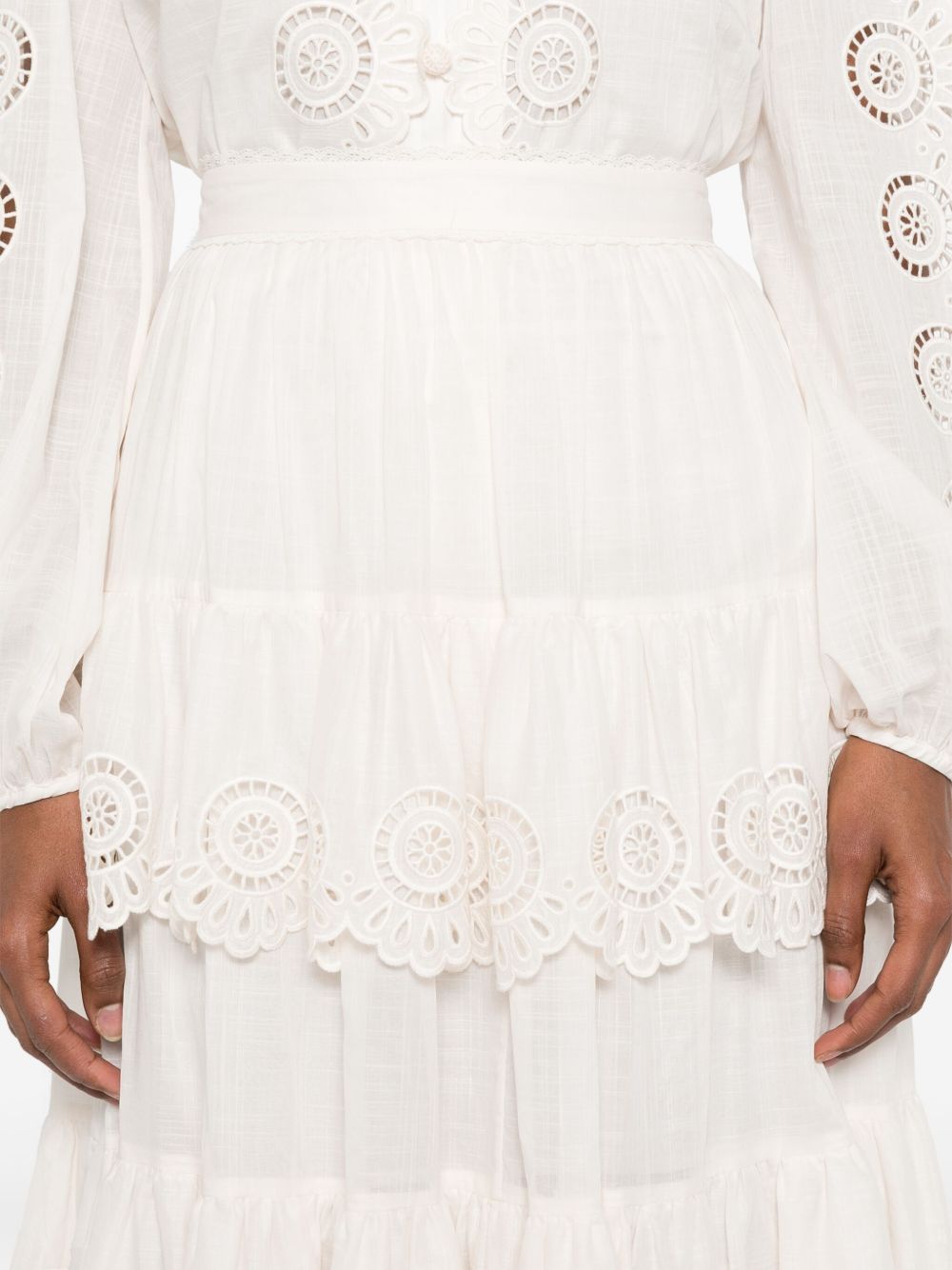 Zimmermann Zimmermann Lucky embroidered skirt