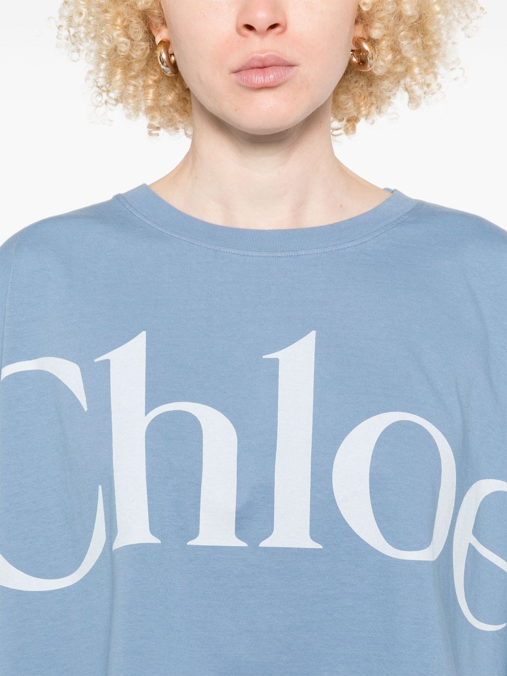 Chloé Chloé Chloè T-shirts and Polos Clear Blue