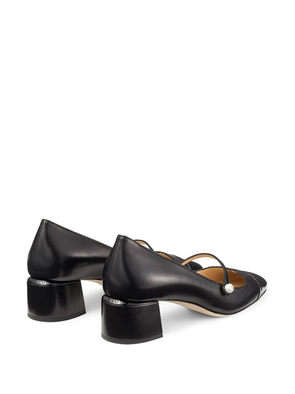 Jimmy Choo Jimmy Choo Elisa 45 Nappa and Patent Leather Pumps