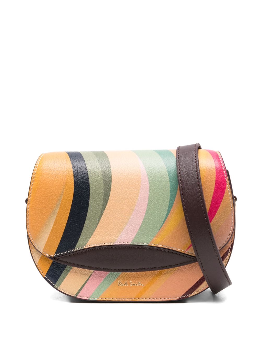 Paul Smith Paul Smith Swirl Leather Saddle Bag