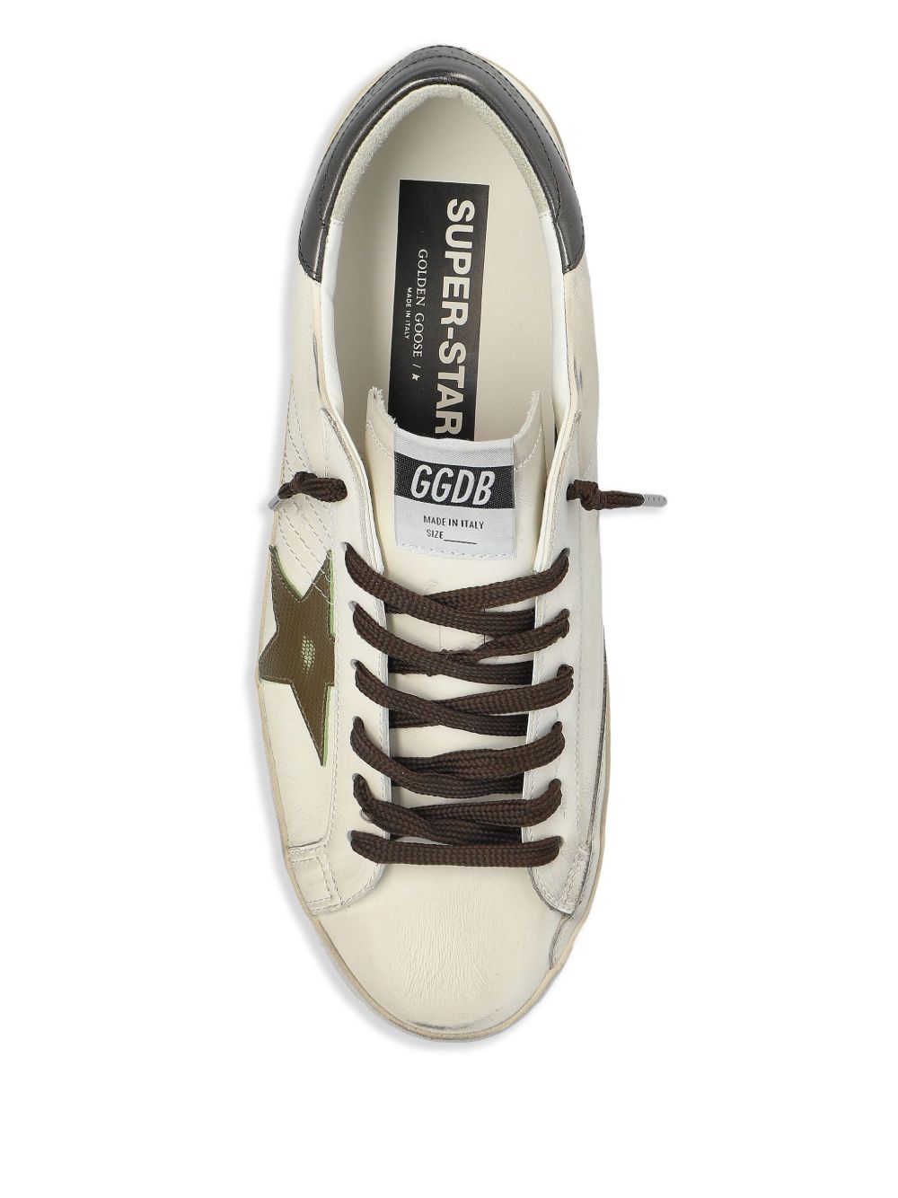 Golden Goose Golden Goose Super-Star in nappa leather with leather star and leather heel tab