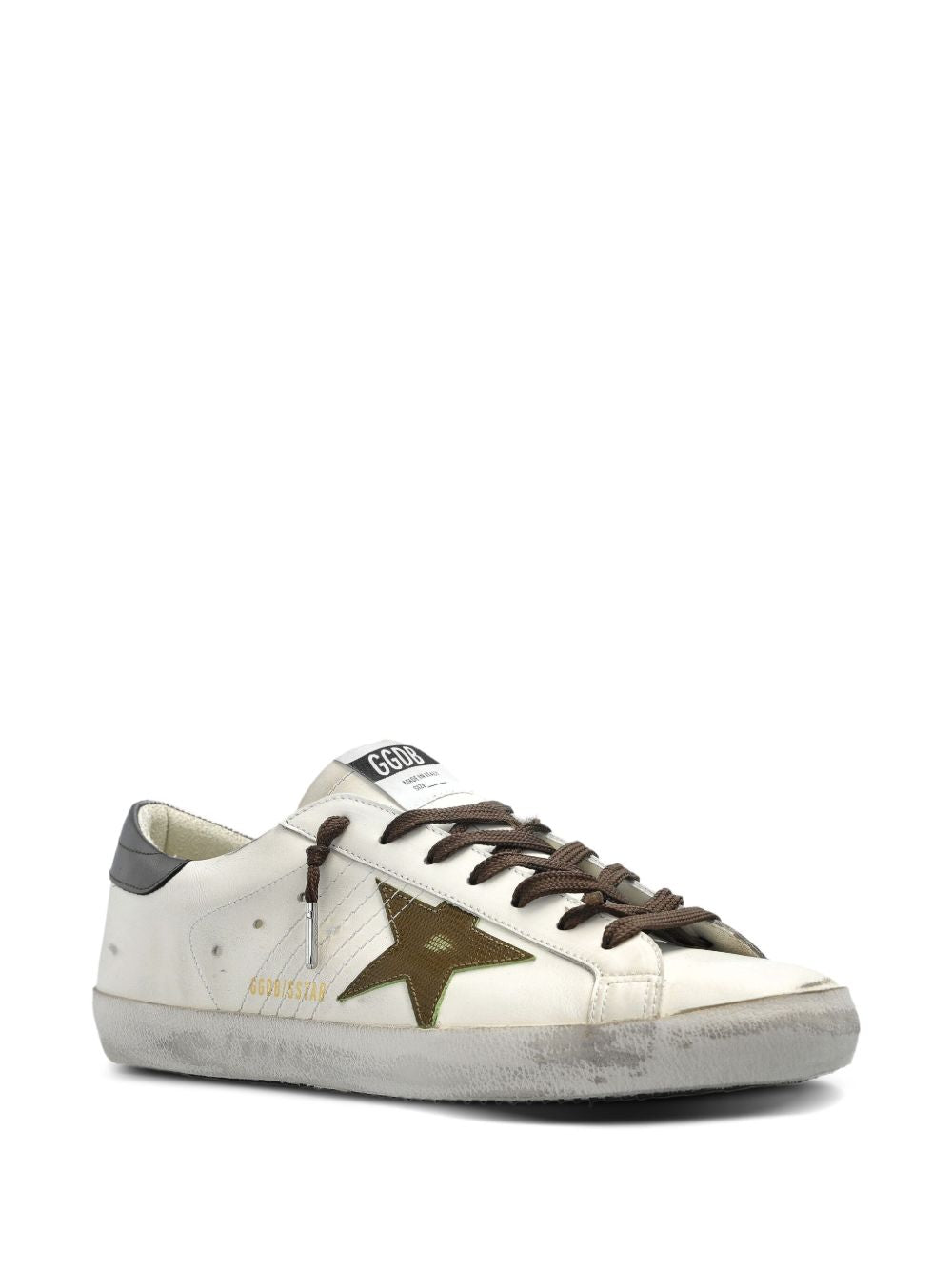 Golden Goose Golden Goose Super-Star in nappa leather with leather star and leather heel tab