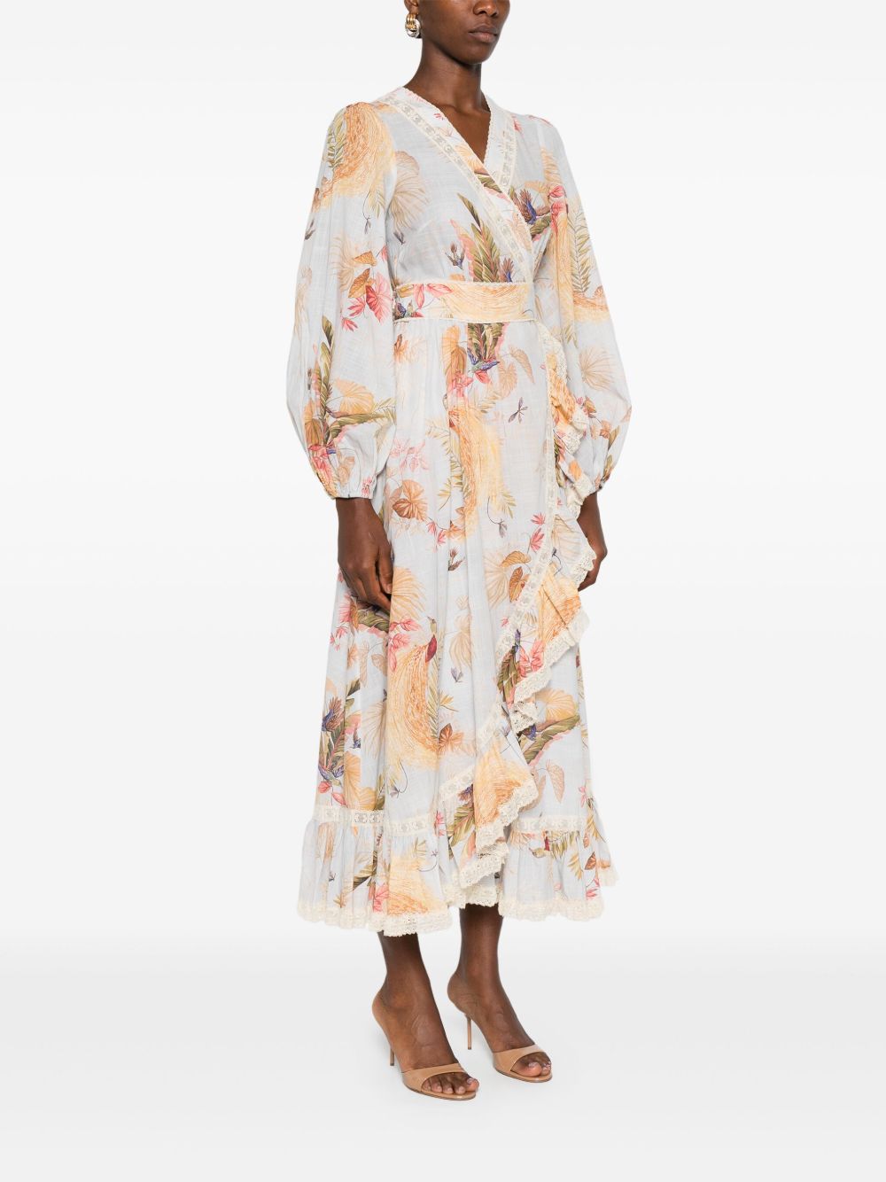 Zimmermann Zimmermann Ascension Ruffled Midi Dress