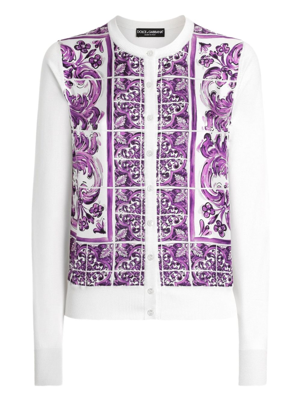 Dolce & Gabbana Dolce & Gabbana Maiolica print silk cardigan
