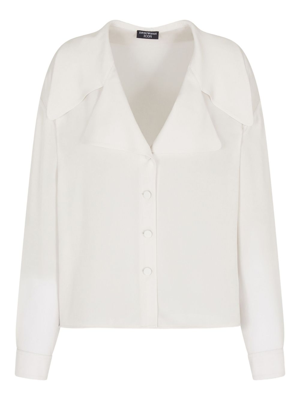 Emporio Armani Emporio Armani Icon double silk georgette shirt