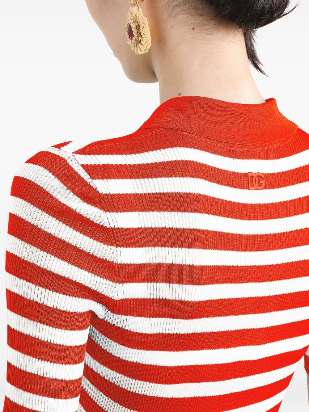 Dolce & Gabbana Dolce & Gabbana Striped Polo Top