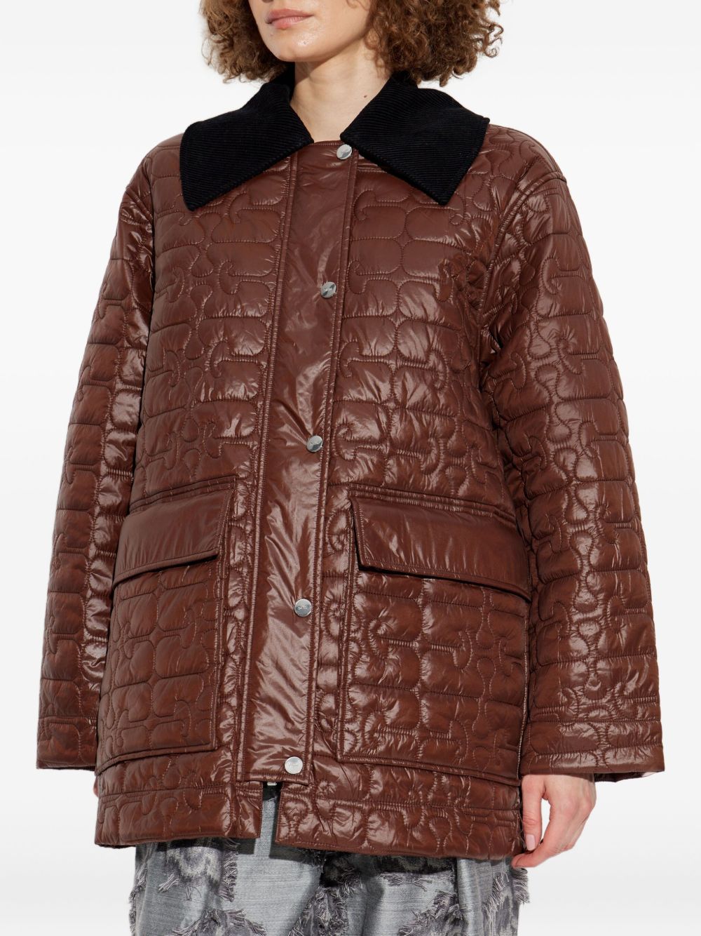 Ganni GANNI Jackets Brown