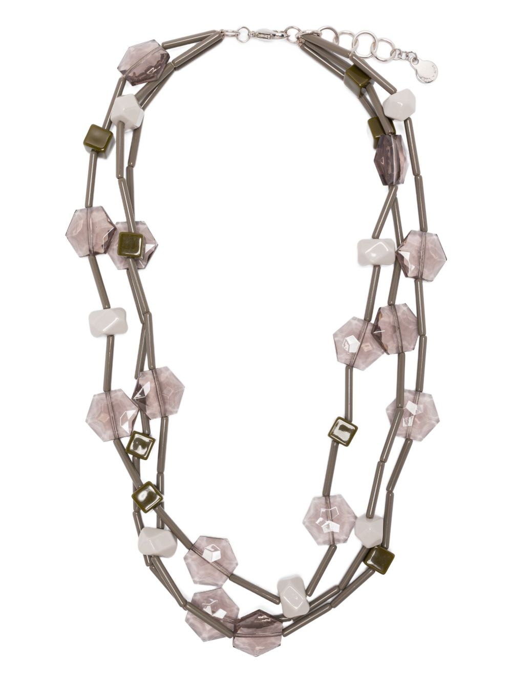 EMPORIO ARMANI EXCLUSIVE EMPORIO ARMANI EXCLUSIVE Multi-strand necklace with geometric elements