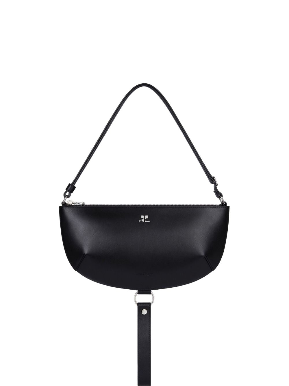 Courreges Pre Courreges Pre half-moon leather shoulder bag