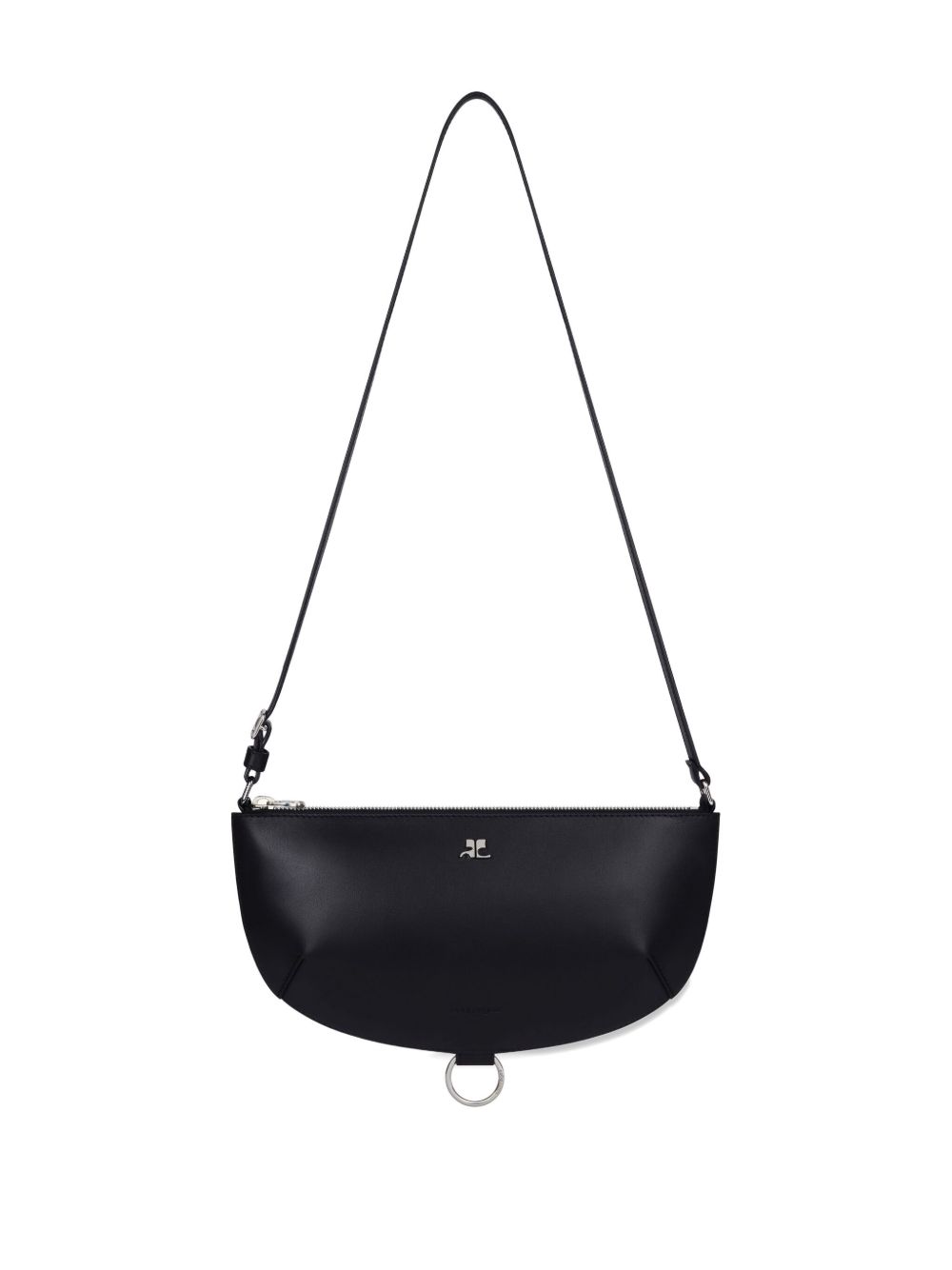 Courreges Pre Courreges Pre half-moon leather shoulder bag