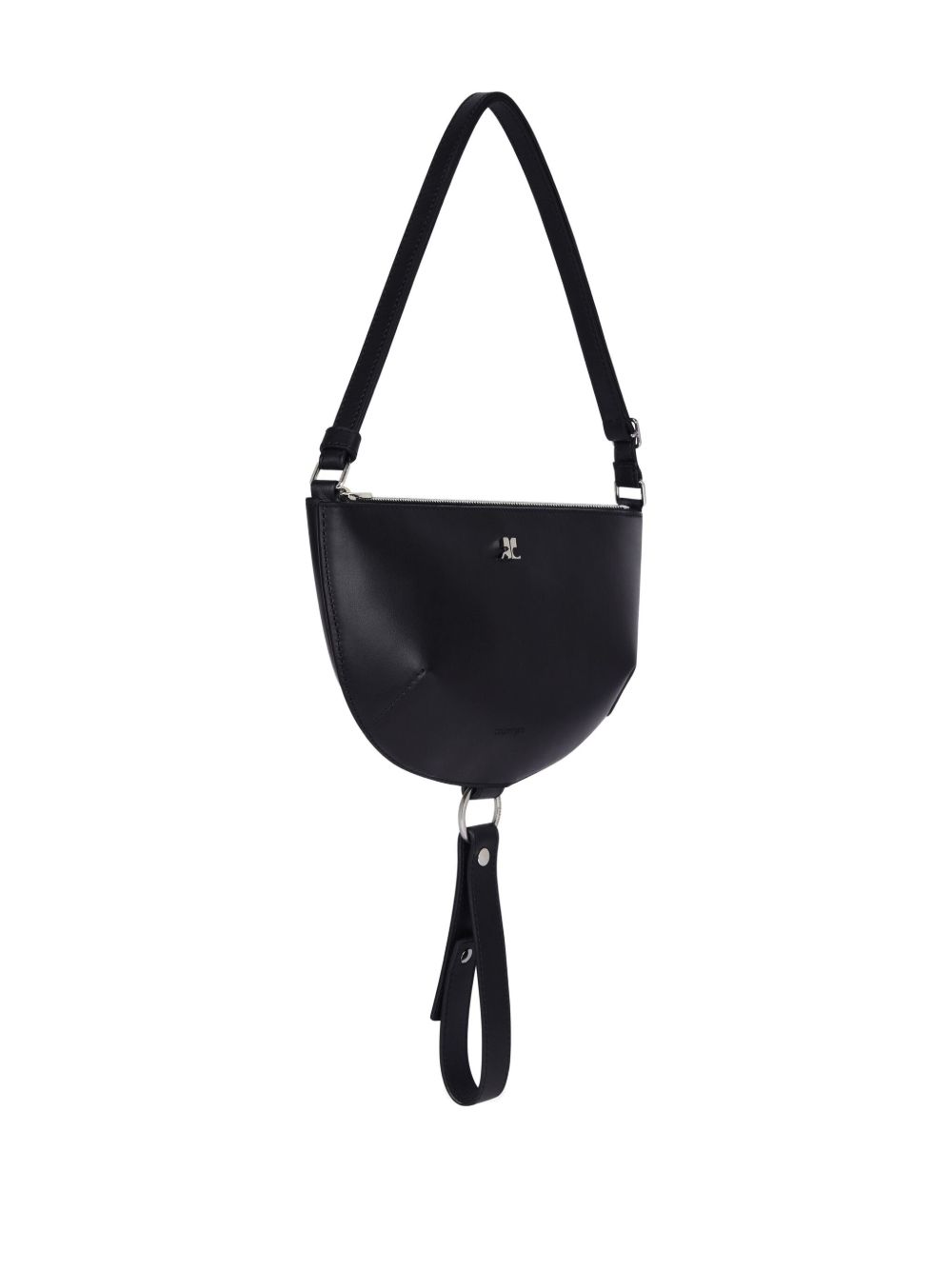 Courreges Pre Courreges Pre half-moon leather shoulder bag