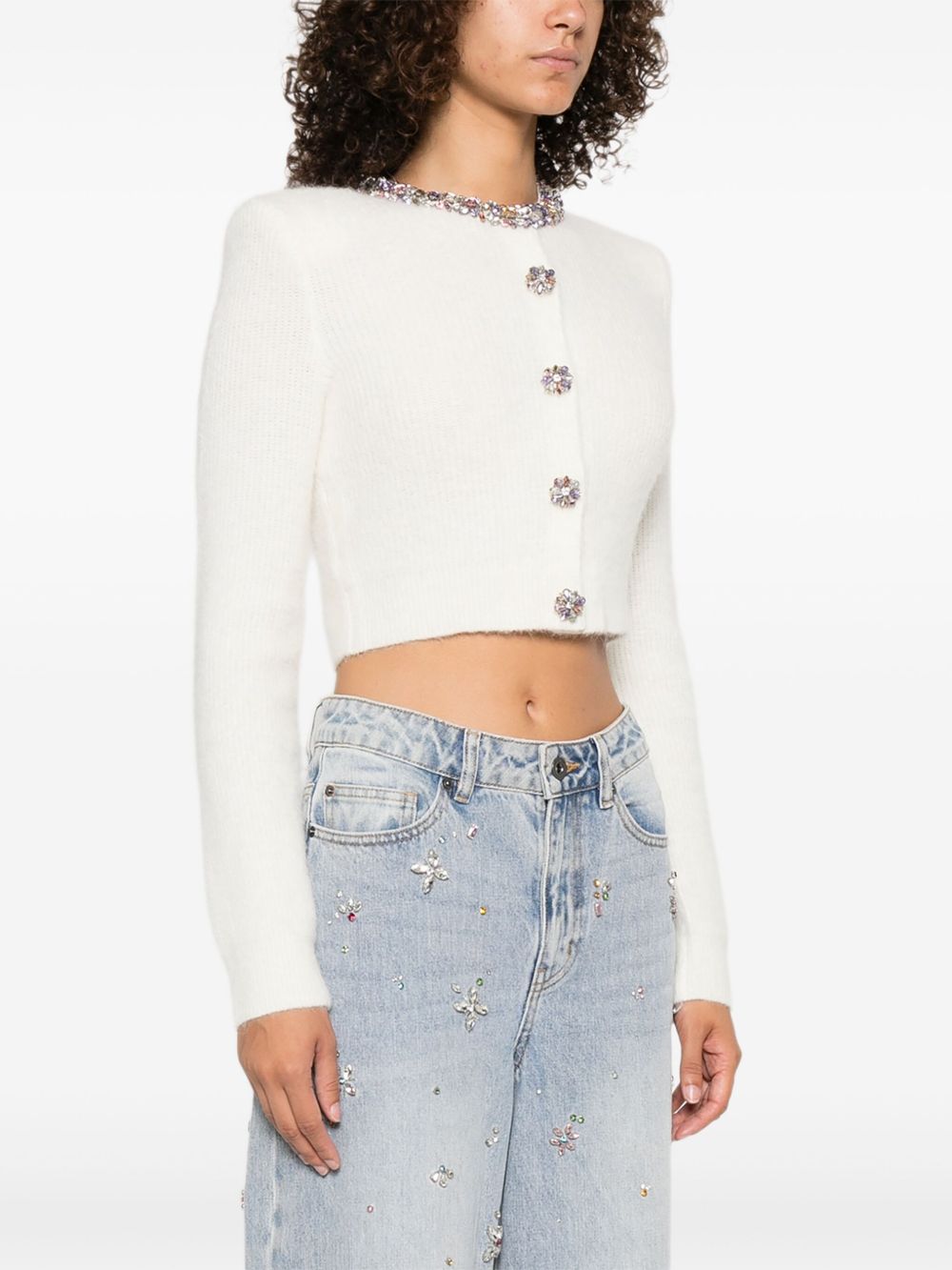 Self-Portrait Self-Portrait Buttons-embellished cardigan