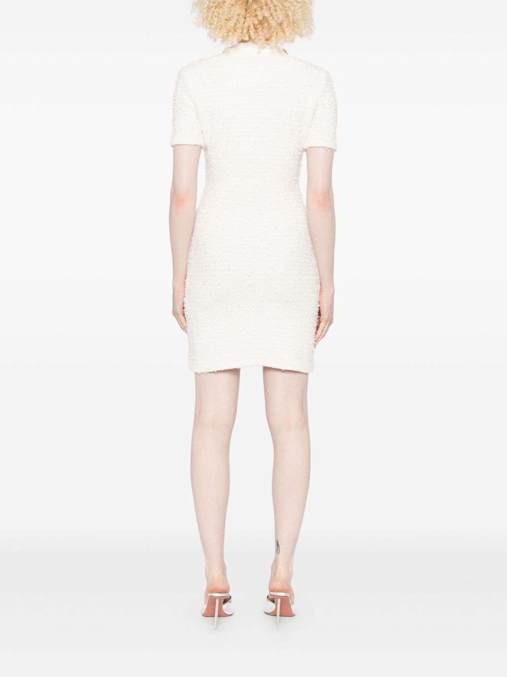 Self-Portrait Self-Portrait Embellished button-detailed mini dress